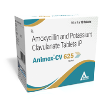  PCD Pharma franchise in gujarat ANIKEM LAB	Animox-CV 625 Tabs Outer - 3D.png	
